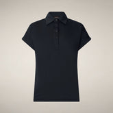 Polo donna Aina nero | Save The Duck