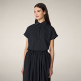 Polo donna Aina nero | Save The Duck