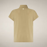 Polo donna Aina marrone khaki | Save The Duck
