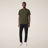 Men's T-shirt Adelmar in Snake Green | Save The Duck