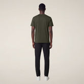 Men's T-shirt Adelmar in Snake Green | Save The Duck