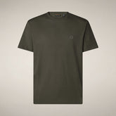 Men's T-shirt Adelmar in Snake Green | Save The Duck