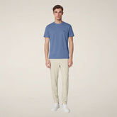 Men's T-shirt Adelmar in Cornflower Blue | Save The Duck