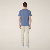 Men's T-shirt Adelmar in Cornflower Blue | Save The Duck