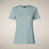 T-shirt Annabeth bleu des îles pour femme | Save The Duck