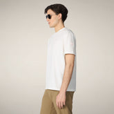 T-shirt uomo Gabe bianco | Save The Duck