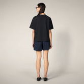 T-shirt donna Lina nero | Save The Duck