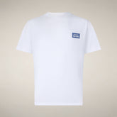 T-shirt uomo Ford bianco con stampa New York | Save The Duck