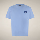 T-shirt uomo Ford blu fiordaliso con stampa Milano | Save The Duck