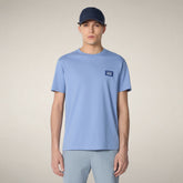 T-shirt uomo Ford blu fiordaliso con stampa Milano | Save The Duck