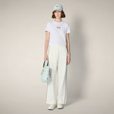 T-shirt Agira blanc pour femme | Save The Duck