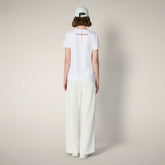 T-shirt Agira blanc pour femme | Save The Duck