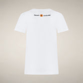 T-shirt Agira blanc pour femme | Save The Duck