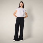 T-shirt Aira lilas opale pour femme avec imprimé Milano | Save The Duck