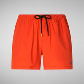 Man's swimwear Demna in fluo orange | Save The Duck