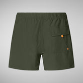 Costume da bagno uomo Demna verde serpente | Save The Duck