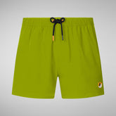 Herren-Badeshorts Demna in Zitronengrün | Save The Duck