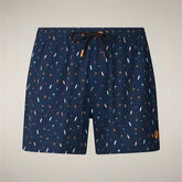 Herren-Badeshorts Ademir mit Palmen- & Surfbrett-Print | Save The Duck