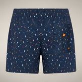 Herren-Badeshorts Ademir mit Palmen- & Surfbrett-Print | Save The Duck