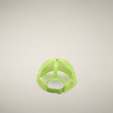 Unisex cap Noa in Citron Green with Milano print | Save The Duck