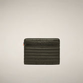 Porta PC trapuntato Vesta verde serpente | Save The Duck