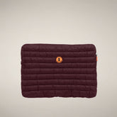 Sacoche pour ordinateur Vesta bordeaux noir | Save The Duck