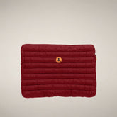 Unisex PC Case Vesta in Dark Red - Collection Icon | Save The Duck