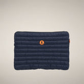 Unisex PC Case Vesta in Blue Black - Collection Icon | Save The Duck