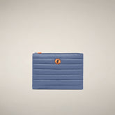 Pouch trapuntata unisex Shaula blu fiordaliso | Save The Duck