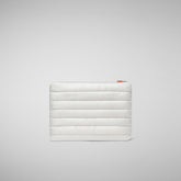 Unisex quilted pouch big Thalassa in fog grey | Save The Duck