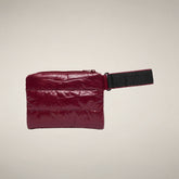 Unisex Quilted Pouch Cocos in Dark Red - Beyond Outerwear Woman FW26 | Save The Duck