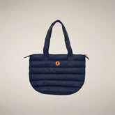 Gepolsterte Shopper-Bag Caron in Blau-Schwarz - Produkte | Save The Duck
