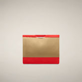 Unisex-Tasche Giah in Khaki Brown und Jack Red | Save The Duck