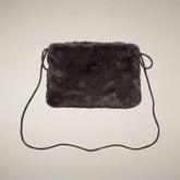 Bucket-Bag in Felloptik Loly in Braun-Schwarz - Produkte | Save The Duck