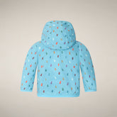 Babyjacke Happy in Hellblau mit Enten-Print | Save The Duck