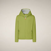 Kinderjacke Jules mit Kapuze in Zitrongrün | Save The Duck