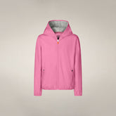 Unisex Kids Hooded Jacket Jules in Aurora Pink | Save The Duck
