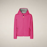 Unisex Kids Hooded Jacket Jules in Fuchsia Pink | Save The Duck