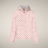 Giacca a vento bambini Fede rosa con stampa papere | Save The Duck