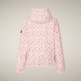 Giacca a vento bambini Fede rosa con stampa papere | Save The Duck