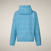 Giacca a vento bambini Fede azzurro con stampa papere | Save The Duck