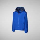 Veste à capuche unisexe nolen en cyber bleu | Save The Duck