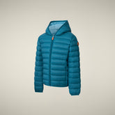 Doudoune pour garçon animal-free Dony bleu horizon pour garçon | Save The Duck