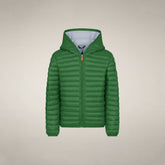 Boys' Puffer jacket Huey in Rainforest Green | Save The Duck