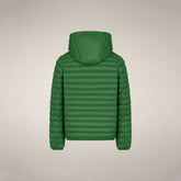 Boys' Puffer jacket Huey in Rainforest Green | Save The Duck