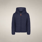 Boys' Puffer jacket Huey in Navy Blue | Save The Duck