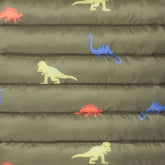 Boys’ puffer jacket Bron with letters print on Blue | Save The Duck