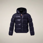 Jungen-Steppjacke Artie in Blau-Schwarz | Save The Duck