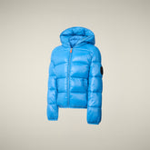 Doudoune pour garçon animal-free Artie bleu horizon pour garçon | Save The Duck