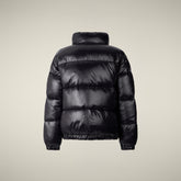 Veste pour fille réversible modèle Ceri en fourrure Animal Free noire | Save The Duck